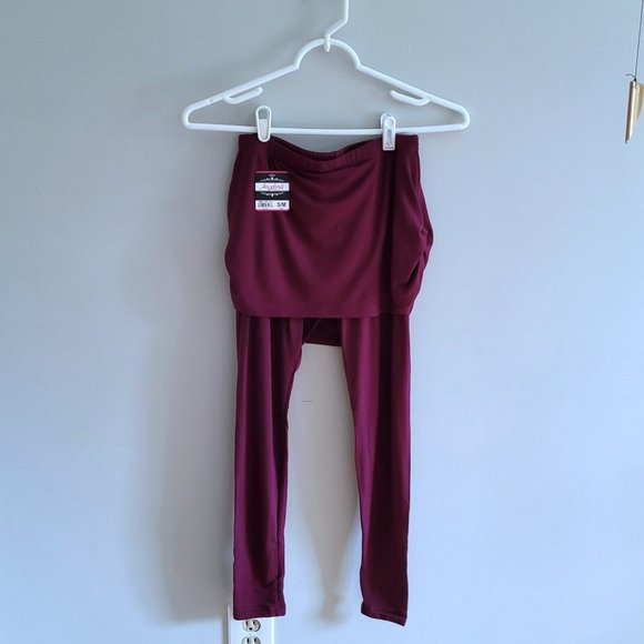 Angelina Pants - Angelina High Waist Legging with Mini Skirt  Size S/M , NWT